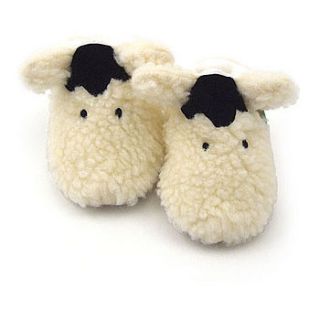 childrens shaggy sheep slippers by snugg nightwear