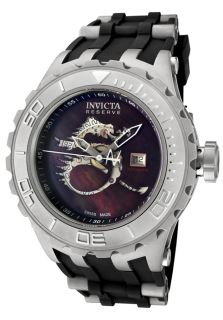 Invicta 0640  Watches,Mens Reserve Automatic Dragon Black Polyurethane, Casual Invicta Automatic Watches