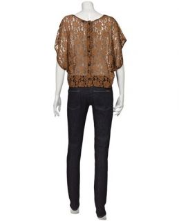 Kenny Lace Combo Blouson Top