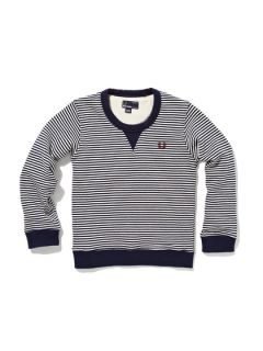 Stripe Crew Neck Sweater by Fred Perry