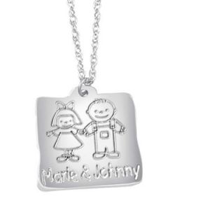 Two Children Name Pendant in Sterling Silver (2 Names)   Zales