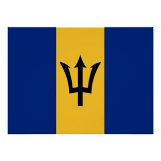 Flag of Barbados Poster