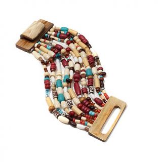 BAJALIA "Surama" Multicolor Bead 10 Row Bracelet