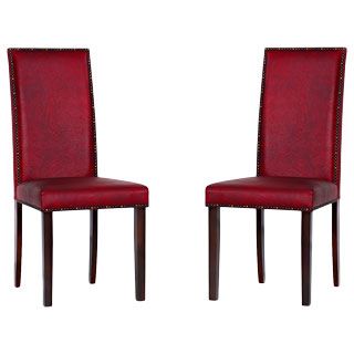 Warehouse Of Tiffany Blaze Black/ Red Dining Room Chairs
