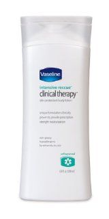 Vaseline Intensive Rescue Clinical Therapy Body Lotion, Unfragranced, 6.8 Ounce Bottle (Pack of 3)  Vaseline Intensive Rescue Repairing Moisture Lotion Fragrance Free  Beauty