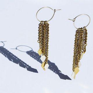 kimeta long earrings by hiro + wolf