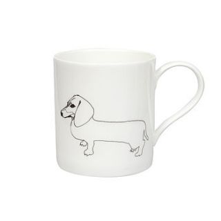 sausage dog tableware collection by nadia sparham