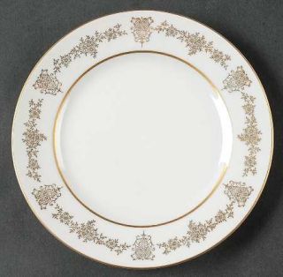 Arlen Buckingham Bread & Butter Plate, Fine China Dinnerware   Gold Flowers Scro