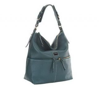 Dooney & Bourke Dillen Leather Medium Zipper Pocket Sac Hobo Bag —
