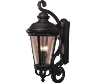 Murray Feiss OL1905BK 4 Light Outdoor Wall Sconces from the Castle Collection, Black   Wall Porch Lights  