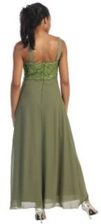 Mother of the Bride Formal Evening Dress #570 (XXXX Large, Olive)