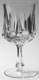 Nachtmann Lady Water Goblet   Vertical Cuts On Bowl, Multi Sided Stem