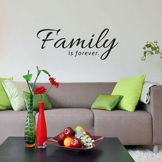 family is forever wall sticker by sirface graphics