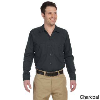 Dickies Mens Industrial Long Sleeve Work Shirt Grey Size XXL