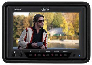 Clarion VMA570 5.6 Inch Digital TFT LCD Widescreen Monitor  Vehicle Headrest Video 