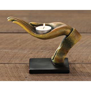 Open Hand Blessings Tealight Candle Holder