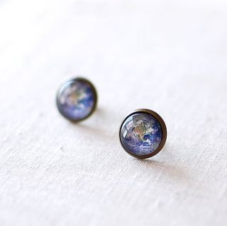 planet earth earrings by juju treasures