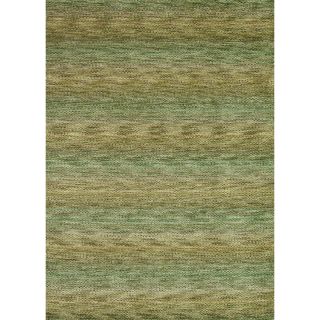 Hand loomed Aria Herbal Garden Wool Rug (76 X 96)