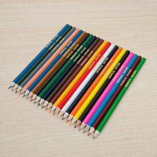20 personalised colouring pencils by my 1st years