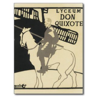 Beggerstaffs 1896 ~ Don Quixote Poster Post Card