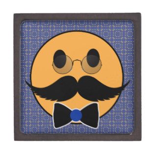 Smiley Mustache Moustache with Bowtie Premium Gift Box