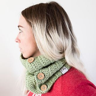 chunky button cowl scarf by eka