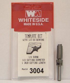 Whiteside Router Bits 3004 Template Bit with Ball Bearing   Straight Router Bits  