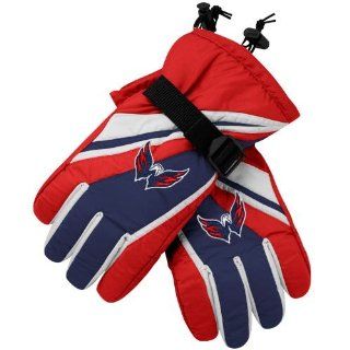 Reebok Washington Capitals Red Team Logo Padded Winter Gloves (Medium)  Hockey Players Gloves  Sports & Outdoors