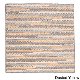 Perfect Stitch Multicolor Braided Cotton blend Rug (8 Square)