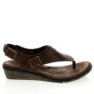 Born® "Juney" Leather Thong Slingback Sandal