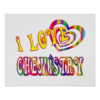 I Love Chemistry Poster