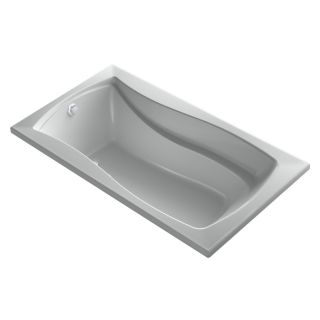 KOHLER Mariposa 66 in L x 35.875 in W x 20 in H Ice Grey Hourglass In Rectangle Air Bath