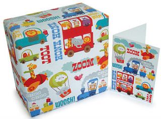 children's gift wrap and card set by yuyu