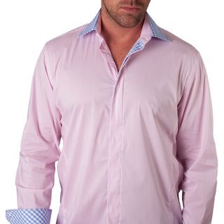Giorgio Bellini Mens Bella Luna Pink Cotton Button front Shirt