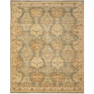 Safavieh Hand knotted Oushak Grey/ Ivory Wool Rug (9 X 12)