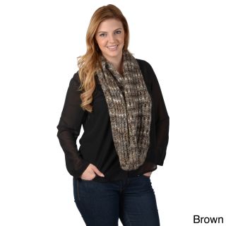 Journee Collection Womens Multi color Knit Infinity Scarf