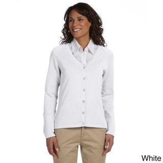 Chestnut Hill Womens Solid Six button Cardigan White Size XXL (18)