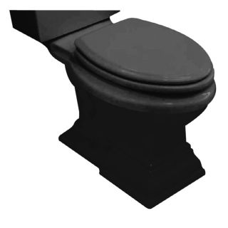 American Standard Town Square Chair Height Black 12 in Rough In Elongated Toilet Bowl