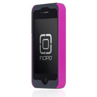 Incipio IPH 639 Silicrylic Hard Shell Case with Silicone Core for iPhone 4/4S (Dark Gray/Pink) Cell Phones & Accessories
