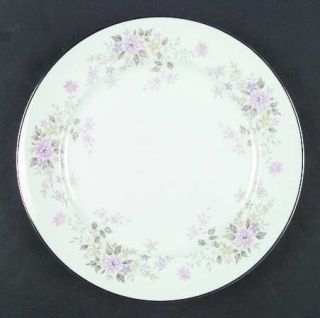 Halsey Anniversary Dinner Plate, Fine China Dinnerware   Lavender,Yellow&Pink Fl