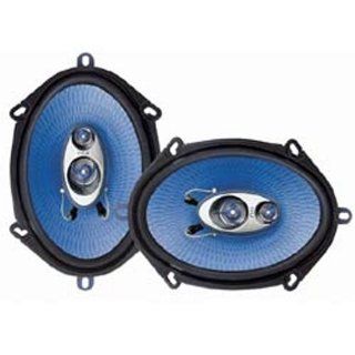 Pyle PL573BL 5 Inch x 7 Inch and 6 Inch x 8 Inch 300 Watt Three Way Speakers  Car Speakers 