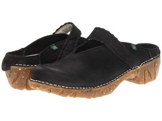 El Naturalista Yggdrasil N155 Womens Clog Shoes (Black)