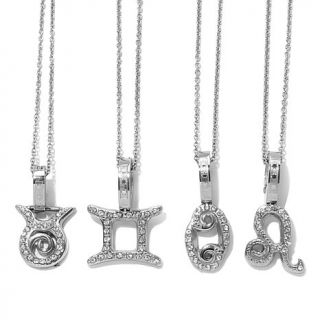 Aura by WYSJ Zodiac Charm Stainless Steel Pendant with 18" Chain