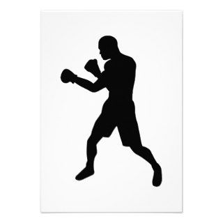Boxing fighter invitation