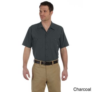 Dickies Mens Industrial Short Sleeve Work Shirt Grey Size 3XL