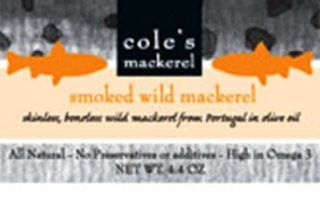 Cole's Smoked Mackerel in Olive Oil, 4.4 Ounce (Pack of 5)  Fish Seafood  Grocery & Gourmet Food
