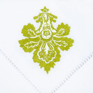 fleur de lis table napkin by lucas bond
