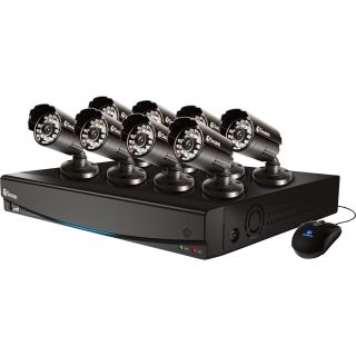 Swann Communications 8-Channel DVR Security System with 8 Cameras — Model# SWDVK-814258-US  Security Systems   Cameras