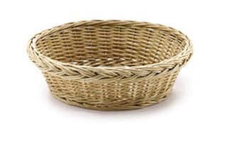 Tablecraft Handwoven Willow Basket, 9 x 3 in Round