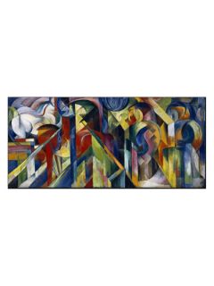 Stables (Stallungen) by Franz Marc (Framed) by 1000Museums